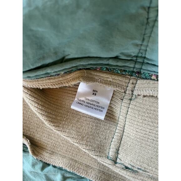 April May Quilted Floral Patchwork Japanese Inspired Vest Sherpa Collar Size XS - Picture 8 of 9